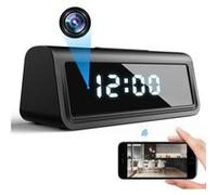 Réveil Caméra Espion 4K Infrarouge Horloge d'Espionnage Wifi Détecteur de Mouvement + SD 64Go