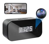 Vidéosurveillance YONIS Réveil Caméra Espion WiFi 1080p Surveillance Nocturne et Détection de Mouvement + SD 64Go