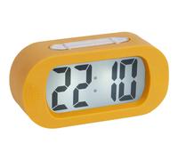 Karlsson KA5753YE Réveil numérique LCD rétro-éclairé Gummy ABS caoutchouté Jaune ocre H7 x 5 x 14 cm