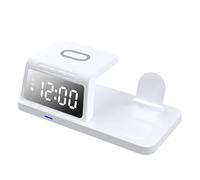 Réveil chargeur de téléphone chargeur rapide 4 en 1 pour plusieurs