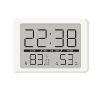 Réveil compact avec données en temps réel ventouse magnétique pour un positionnement pratique sur n'importe quel (blanc)