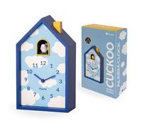fisura. - Réveil Coucou maisonnette Nuages, réveil analogique Original avec Aiguilles, Bouton Snooze et lumière. Cadeau déco. Fonctionne avec 3 Piles AA (Non incluses).