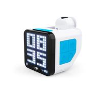 Réveil Cube projecteur Blanc et Bleu Bigben RCUBEBCBL