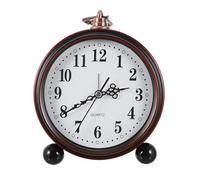Réveil de Chevet Rétro Européen Créatif, Horloge Silencieuse Abs Verre