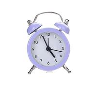 Réveil de Chevet Réveil à double cloche - Alarme puissante - Look vintage - Sans tic-tac - Horloge analogique à piles - Idéal for la décoration de la chambre et de la maison Alarm Réveil(Purple)