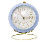 Réveil De Chevet, Sans Tic-tac Alimenté Par Batterie, horloge a poser, reveil vintage, reveil analogique, Petite Horloge De Chevet, Réveil Silencieux, Horloge Analogique Pour Bureau De Chambre(Violet)
