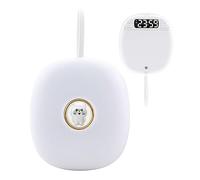 Réveil de lit, réglable à 3 intensités de vibration, alarme vibrante à piles, réveil portable à LED, réveil de lit, alarme forte vibration pour adolescents malentendants et sourds