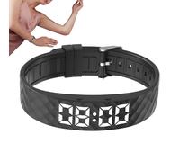 Réveil De Poignet,Montre À Minuterie Silencieuse - Alarme De Poignet À Vibration Réglable | pour Le Sommeil et Le Voyage pour Femmes Hommes Adultes Filles Seniors