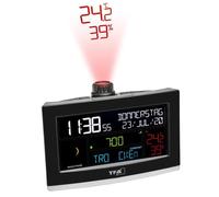 Réveil de projection - TFA DOSTMANN - Modèle WLAN - Prévisions météo - Projection LED - Rechargeable USB