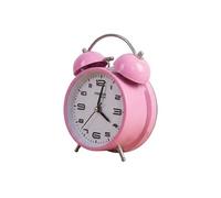 Réveil de Table Analogique Double Cloche Rose