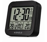 Kienzle Réveil de voyage radio-piloté affichage température double alarme fonction snooze LED noir G