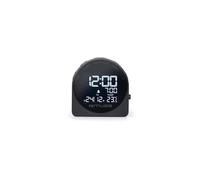 Réveil de voyage - MUSE - M-09 C Noir - Affichage LCD - Rétroéclairé - Alarme unique - Répétition - Sieste