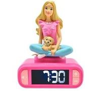 Réveil digital avec veilleuse lumineuse, Barbie en 3D, et effets sonores Rose G