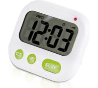 Réveil digital LCD avec musique/vibration Minuteur électronique pour la cuisine avec rétro-éclairage