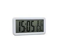 Réveil Digital Moderne avec Thermomètre et Hygromètre 3V Design Minimaliste Blanc
