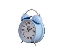 Réveil Double Cloche Analogique 12cm Bleu