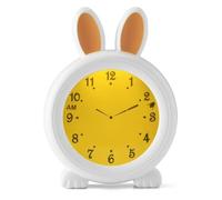 Réveil éducatif et veilleuse pour enfants lapin - Alecto BC100BUNNY - Blanc