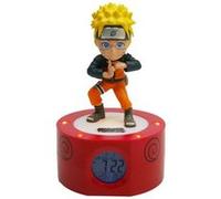 Teknofun Réveil numérique Licence Naruto Shippuden 18 cm – Noir/Orange/Jaune/Bleu – USB/3×AAA