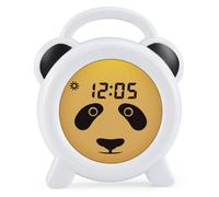 Alecto BC100PANDA - Réveil éducatif pour Enfant - Appareil de Sommeil pour Enfants - Apprendre à Dormir et à se réveiller avec réveil LED pour Enfants - Blanc/Pands
