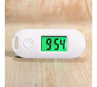 Réveil électronique numérique à piles Mini examen lumineux pour étudiant - Horloge de poche silencieuse - Portable - Petit appareil - Alarme pour adolescent (blanc, taille unique)