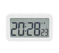 Réveil élégant avec compte à rebours et fonction snooze conviviale (blanc)