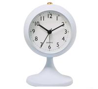 Réveil élégant en forme de trompette avec fonctionnement silencieux qui améliore l'esthétique de n'importe quelle pièce (bleu)