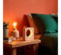 Réveil en bois avec affichage LED veilleuse tactile et affichage température