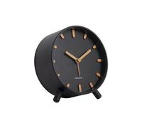 Réveil en style scandinave GRACE, Ø 11 cm, noir