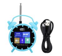 Réveil enfant avec veilleuse, horloge d'apprentissage du sommeil, machine à sons, Bluetooth, double bande FM/DAB, radio, cadeau pour petit garçon.