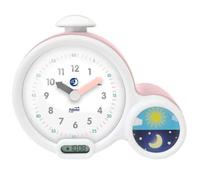 Réveil Enfant Éducatif Kid'Sleep - Claessens'Kids - Veilleuse Musicale - Jour/Nuit - Rose