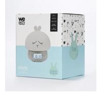 Réveil enfant lapin WE - WEKREVLAPIN Blanc - 7 couleurs - Enregistrement vocal - Batterie intégrée