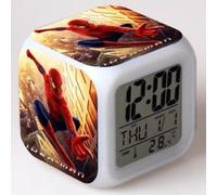 Réveil enfant LED Multifonctionnel Coloré Cadeau - Spiderman #1 Multicolore G
