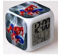 Réveil enfant LED Multifonctionnel Coloré Cadeau - Spiderman #2 Multicolore G