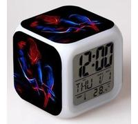 Réveil enfant LED Multifonctionnel Coloré Cadeau - Spiderman #3 Multicolore G