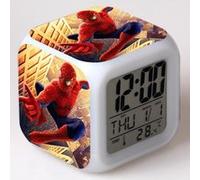 Réveil enfant LED Multifonctionnel Coloré Cadeau - Spiderman #4 Multicolore G