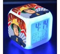 Réveil enfant LED Multifonctionnel Coloré - Fireman Sam #2 Multicolore G