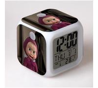 Réveil enfant LED Multifonctionnel Coloré - Masha and the bear #14 Multicolore G