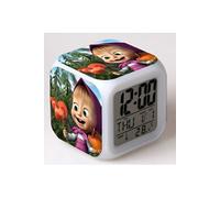Réveil enfant LED Multifonctionnel Coloré - Masha and the bear #17 Multicolore