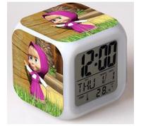 Réveil enfant LED Multifonctionnel Coloré - Masha and the bear #4