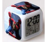 Réveil enfant LED Multifonctionnel Coloré - Spiderman #15 Multicolore G