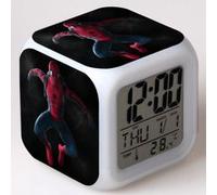 Réveil enfant LED Multifonctionnel Coloré - Spiderman #22 Multicolore G