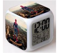 Réveil enfant LED Multifonctionnel Coloré - Spiderman #3 Multicolore G