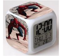 Réveil enfant LED Multifonctionnel Coloré - Spiderman #32 Multicolore G