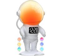 Réveil Enfant, Réveils Lumineux Astronaute, avec Haut-Parleur Bluetooth, Simulateur d'Aube, 21 Sons de Sommeil, 22 types de Lumière d'Ambiance