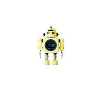 Réveil Enfant VORMOR avec Mini Horloge Numérique LCD Forme de Robot - Jaune