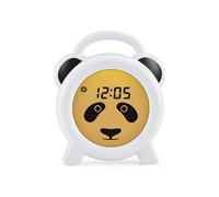 Alecto BC100PANDA - Réveil éducatif pour Enfant - Appareil de Sommeil pour Enfants - Apprendre à Dormir et à se réveiller avec réveil LED pour Enfants - Blanc/Pands