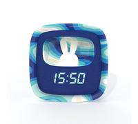 Réveil et veilleuse billy clock bleu pour enfant - mob