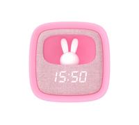 Réveil et veilleuse billy clock rose pour enfant - mob