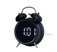 Réveil extra fort pour les dormeurs lourds avec deux cloches (noir)