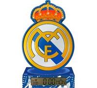 Reveil figurine 3D lumineuse - KIDS LICENSING - Real Madrid - Des 3 ans Base bleue avec accents blancs, couronne rouge et or